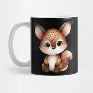 Cute Squirrel in watercolor painting Mug